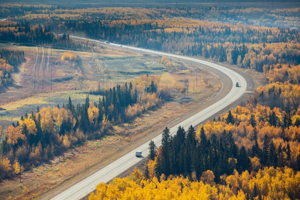 Road widening on Highway 63