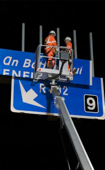 Sign installation
